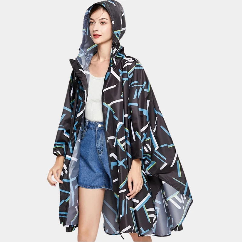 Poncho Pluie Moderne Femme