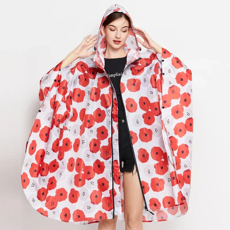 Poncho Pluie Coquelicot Femme