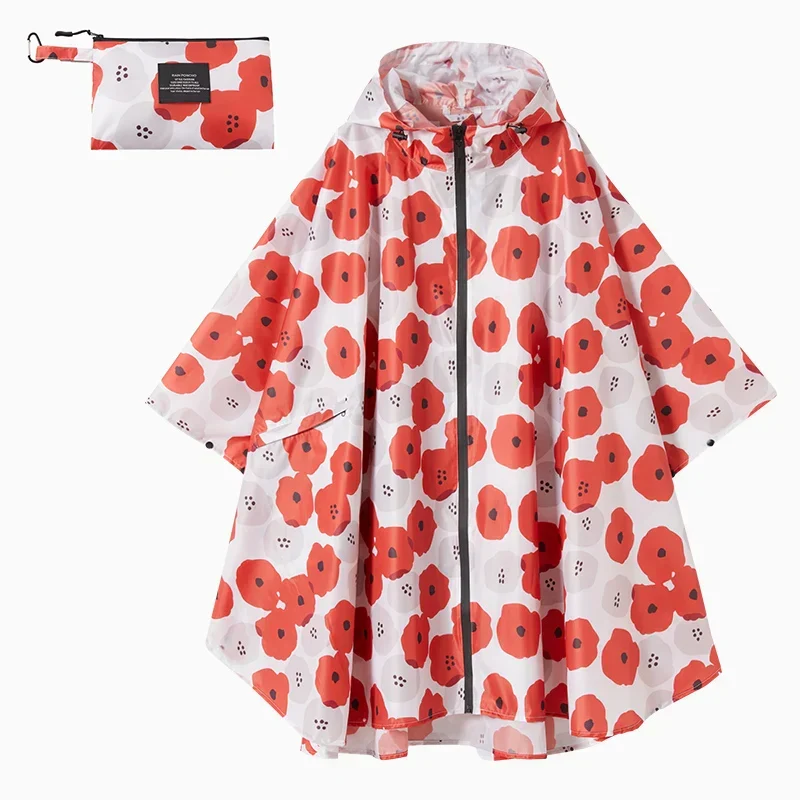 Poncho Pluie Coquelicot Femme