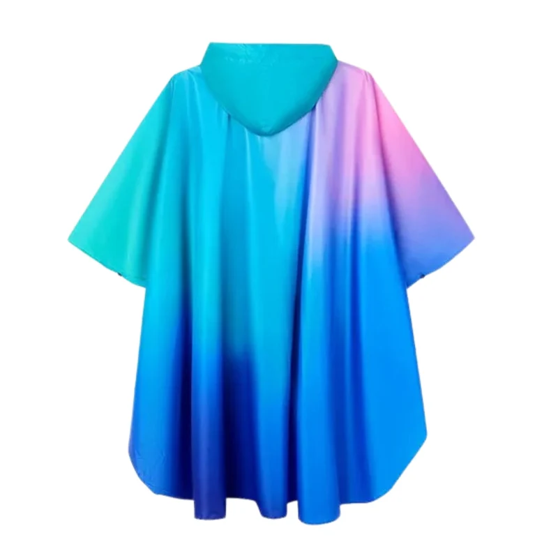 Poncho Pluie Femme Bleu & Rose