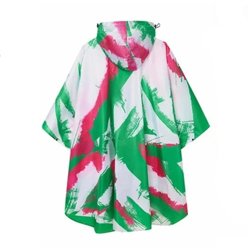 Cape Pluie Femme Rose & Verte