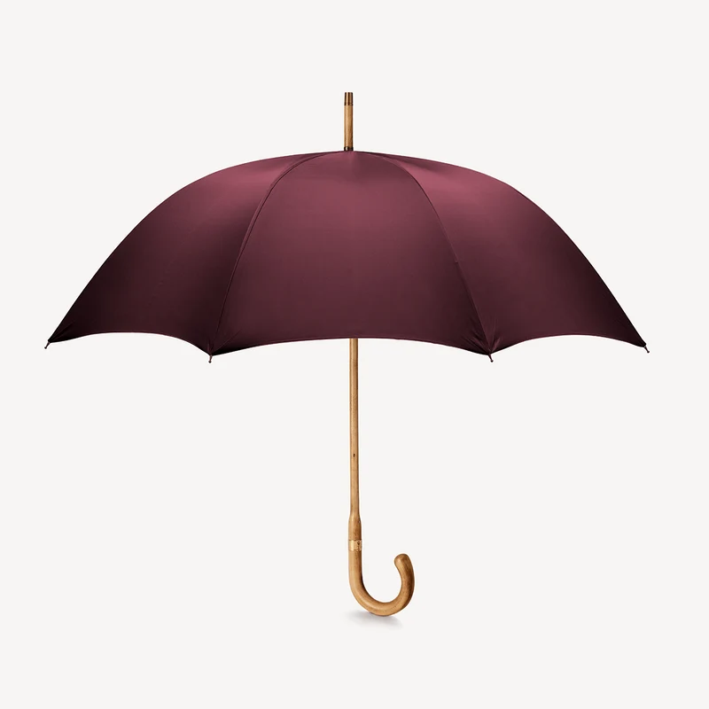 Parapluie en érable pour homme - Bordeaux