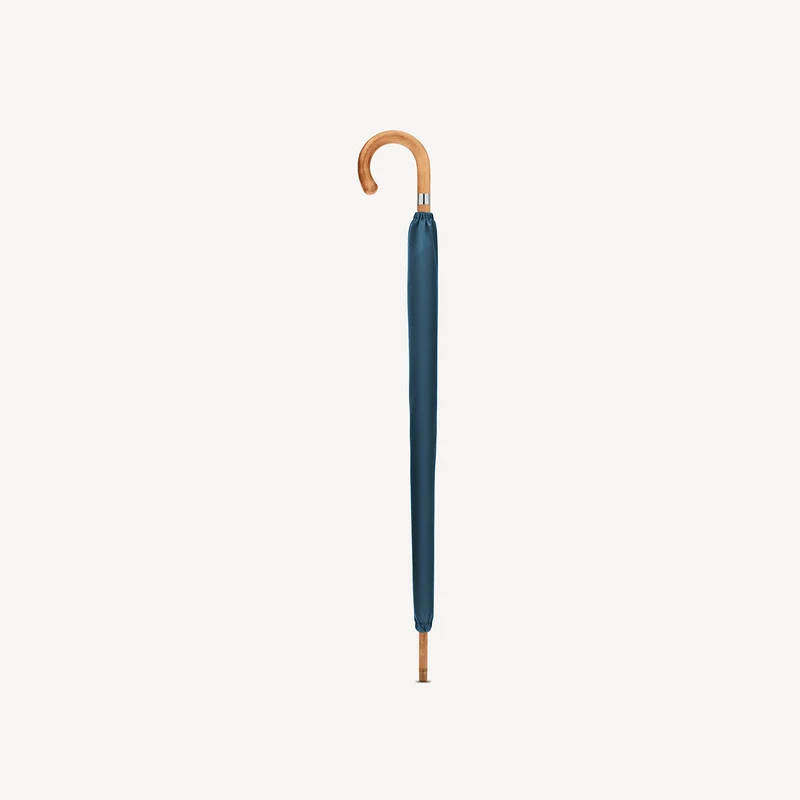 Parapluie en érable pour homme - Bleu marine français