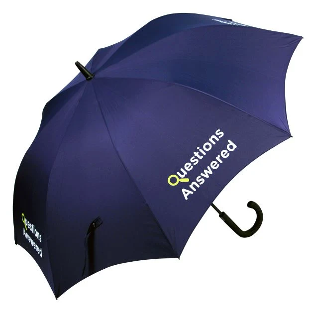 Metro Promotional Auto Walker Umbrella | Fibreglass Windproof | Custom Print | MOQ 25 Pieces | 118cm