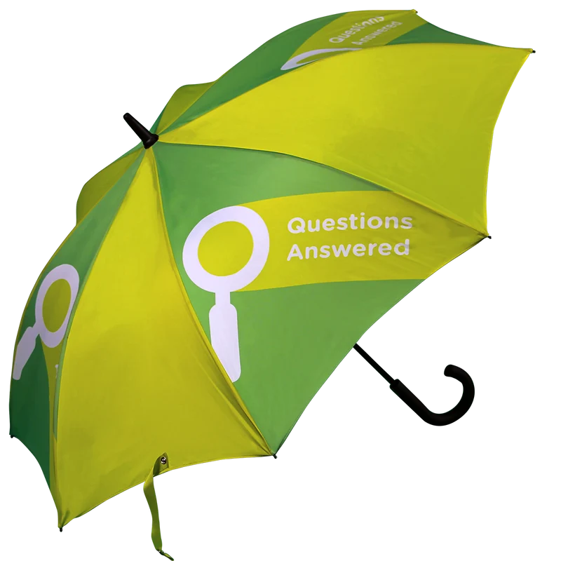Metro Promotional Auto Walker Umbrella | Fibreglass Windproof | Custom Print | MOQ 25 Pieces | 118cm