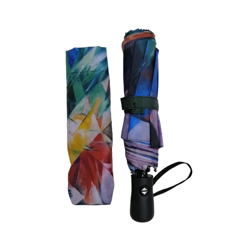 StormKing Auto Folding Artist Umbrella - Franz Marc Birds | Auto Open & Close | Gift Boxed | 103cm