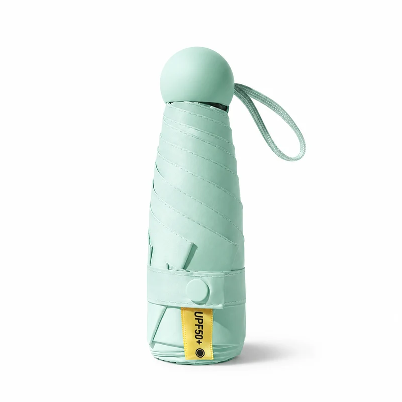 UW UPF 50+ Compact Travel Umbrella | Sun & Rain Protection | 93cm Canopy | Pocket Size 17cm | 225g