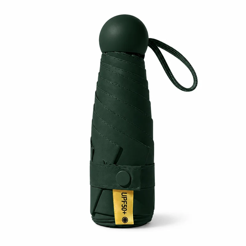 UW UPF 50+ Compact Travel Umbrella | Sun & Rain Protection | 93cm Canopy | Pocket Size 17cm | 225g