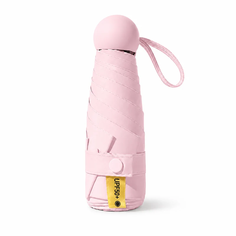 UW UPF 50+ Compact Travel Umbrella | Sun & Rain Protection | 93cm Canopy | Pocket Size 17cm | 225g