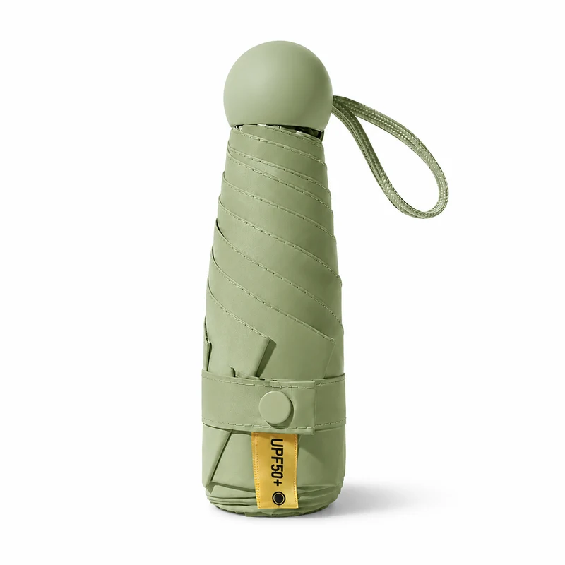 UW UPF 50+ Compact Travel Umbrella | Sun & Rain Protection | 93cm Canopy | Pocket Size 17cm | 225g