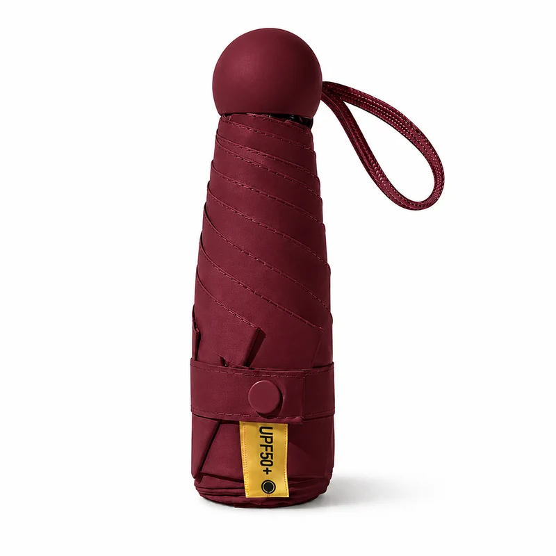 UW UPF 50+ Compact Travel Umbrella | Sun & Rain Protection | 93cm Canopy | Pocket Size 17cm | 225g