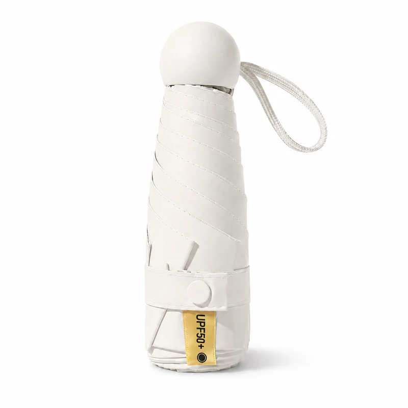 UW UPF 50+ Compact Travel Umbrella | Sun & Rain Protection | 93cm Canopy | Pocket Size 17cm | 225g