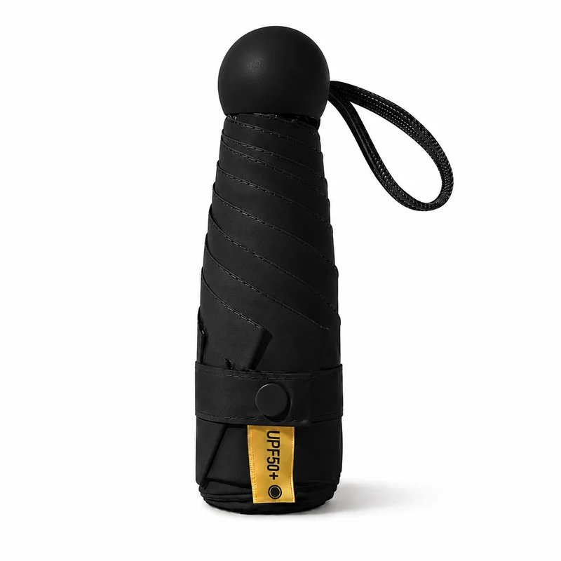 UW UPF 50+ Compact Travel Umbrella | Sun & Rain Protection | 93cm Canopy | Pocket Size 17cm | 225g