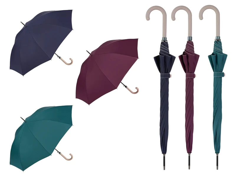 Economy Automatic Walking Umbrella | Fashion Colours | Fibreglass Frame | 105cm Canopy