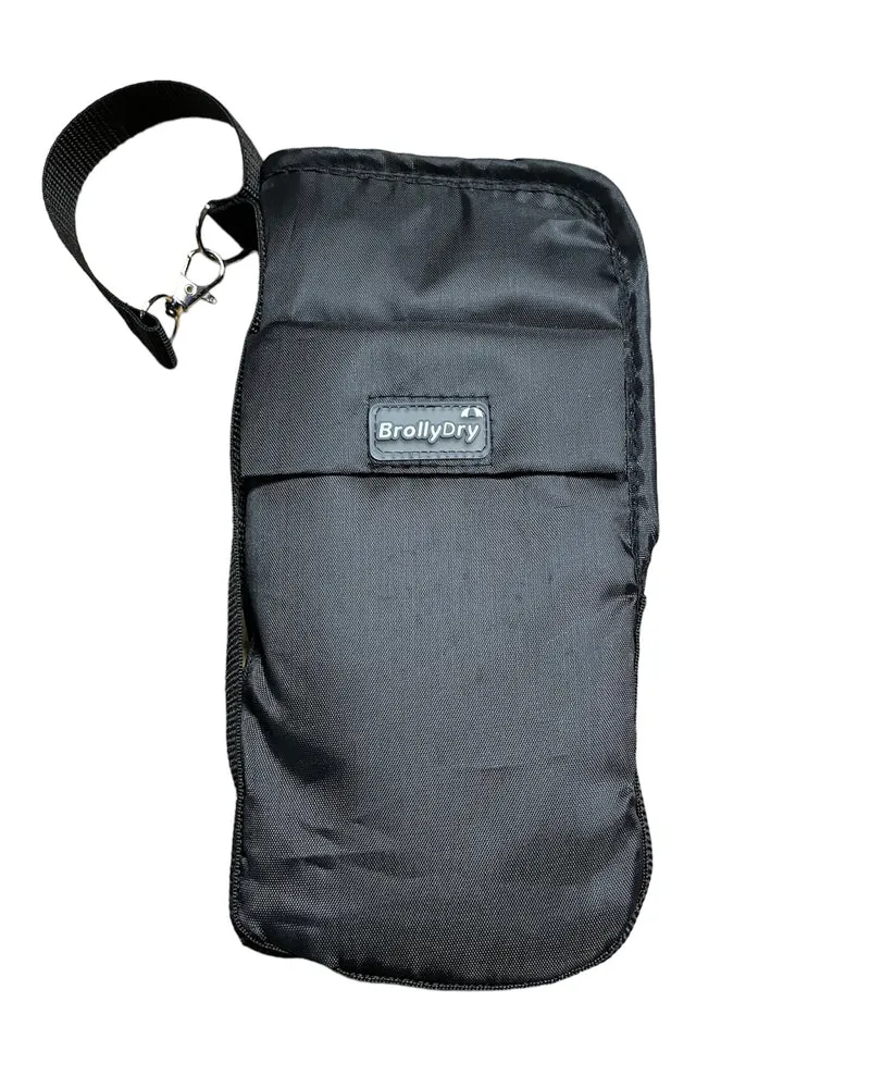 BrollyDry Folding Umbrella Case | Water-Absorbing | Microfibre Lined | Lanyard Hook | New Colours