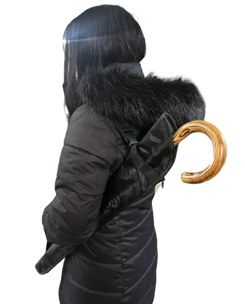BrollyDry Slinger LITE Umbrella Carry Sleeve | Crossbody Strap | Microfibre Lined | For Walking Umbrellas