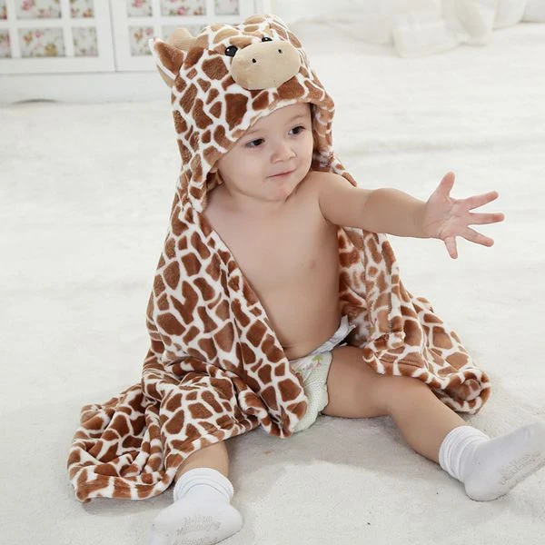 Cape de Bain Bébé Vache