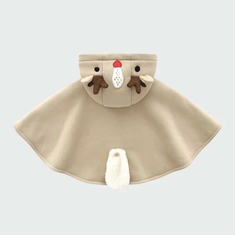 Poncho Enfant Renne Noël