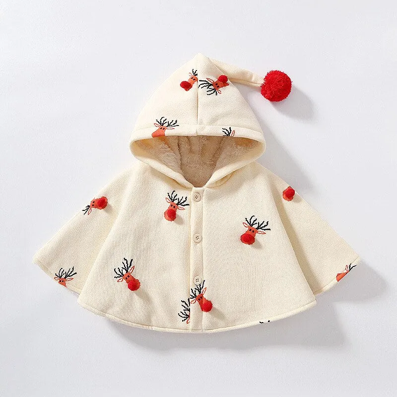 Poncho Enfant Rennes Noël