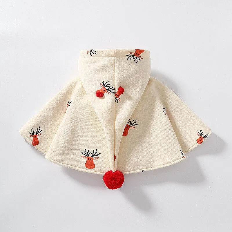 Poncho Enfant Rennes Noël