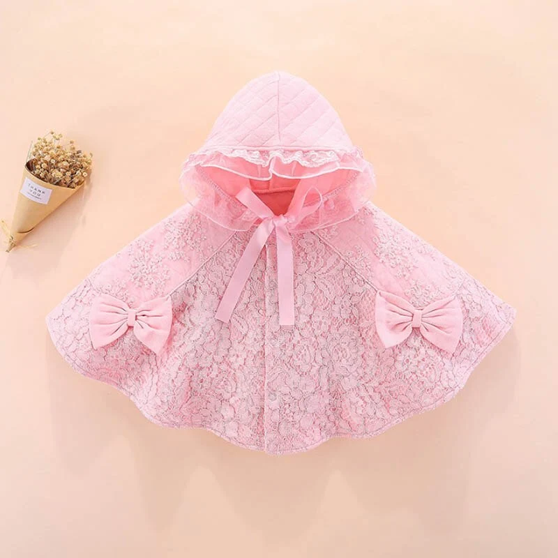 Poncho Fille Dentelle
