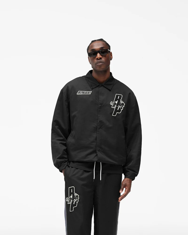 Represent X Puma Coach Jacket - Puma Black