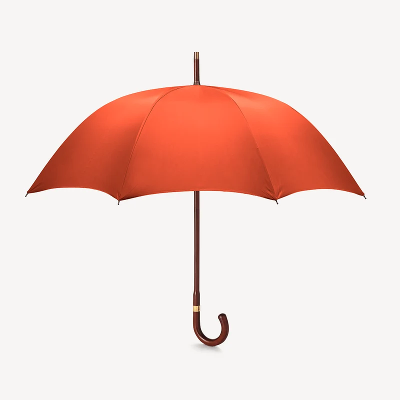 Parapluie rayé pour homme - Orange