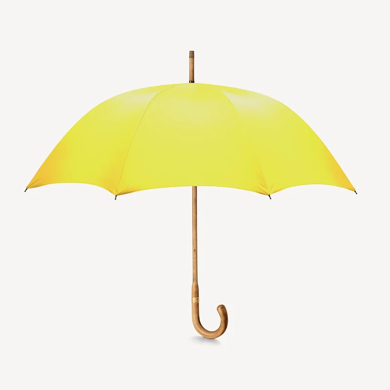 Parapluie en érable pour homme - Jaune