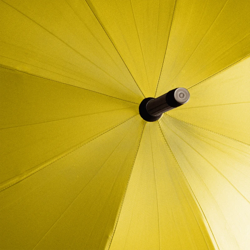 Parapluie en noyer pour homme - Jaune