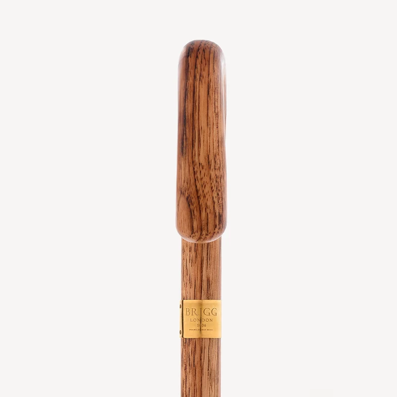 Parapluie en noyer pour homme - Orange