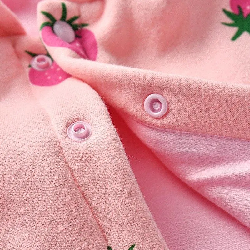 Poncho Fille Rose Fraise