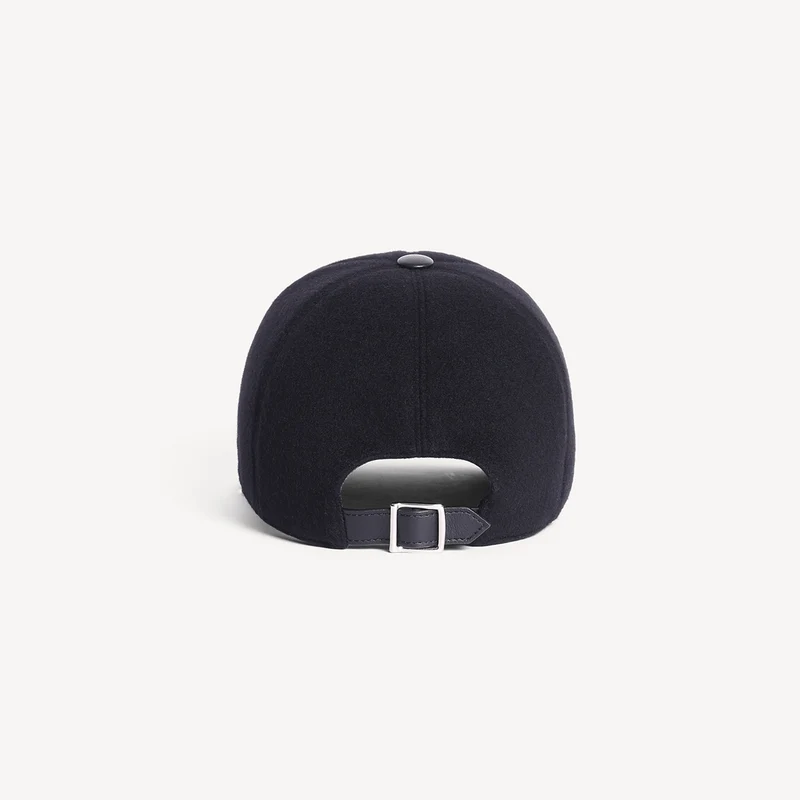 Casquette de baseball en cachemire - Noire