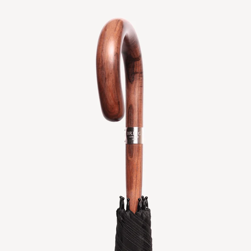 Parapluie en bois de rose - Noir