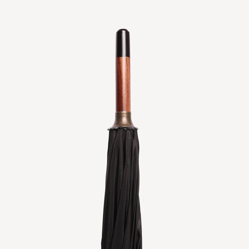 Parapluie en bois de rose - Noir