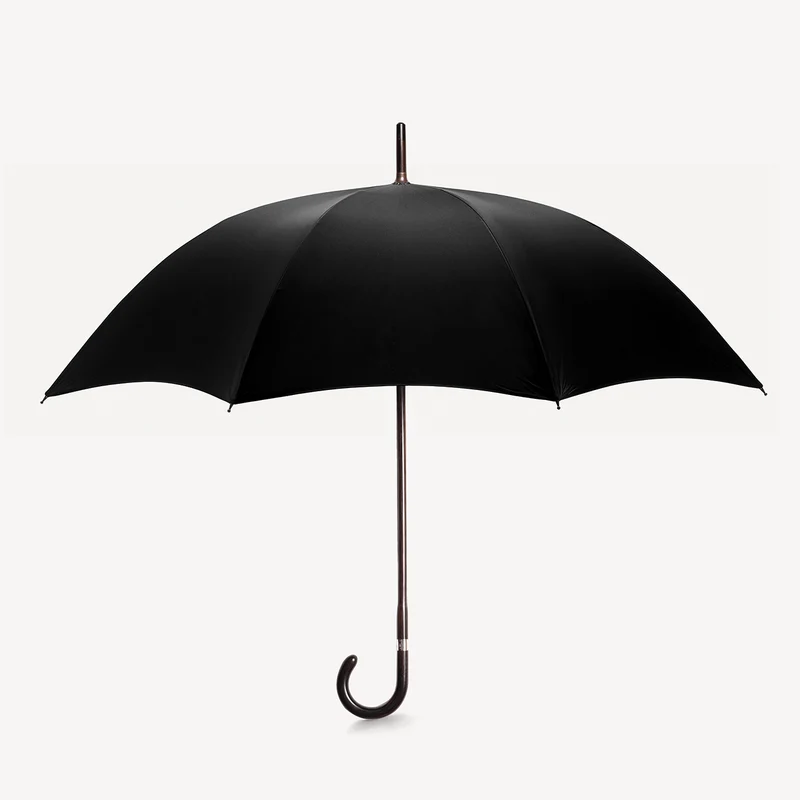 Parapluie en ébène de Macassar - Noir