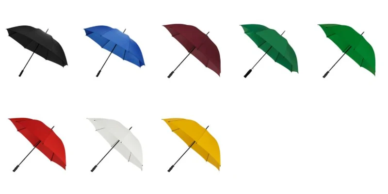 BudgetStorm Plus Golf Umbrella | Promotional | Vented | 13 Colours | MOQ 12 | 125cm