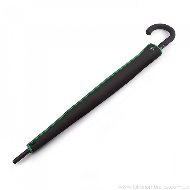 Fulton Performance Typhoon Walking Umbrella - Black | Inversion-Resistant Innovation | UPF 30+