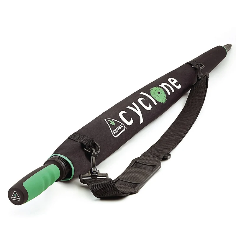 Fulton Performance Cyclone Golf Umbrella - Black | Wind Tunnel Tested 78mph | UPF 30+ | 131cm Span