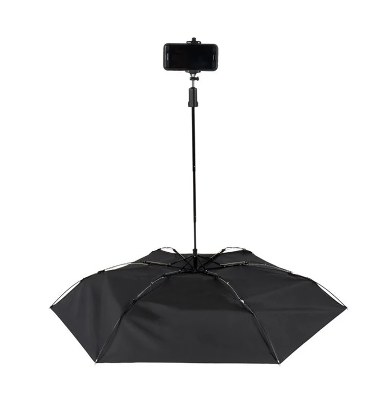 Susino 2 in 1 Selfie Stick Umbrella - Black