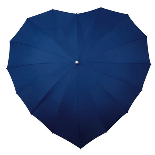 Heart Shape Walking Umbrella | Wind Resistant | Fibreglass Frame | Perfect for Weddings & Events