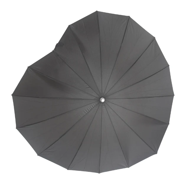 Heart Shape Walking Umbrella | Wind Resistant | Fibreglass Frame | Perfect for Weddings & Events