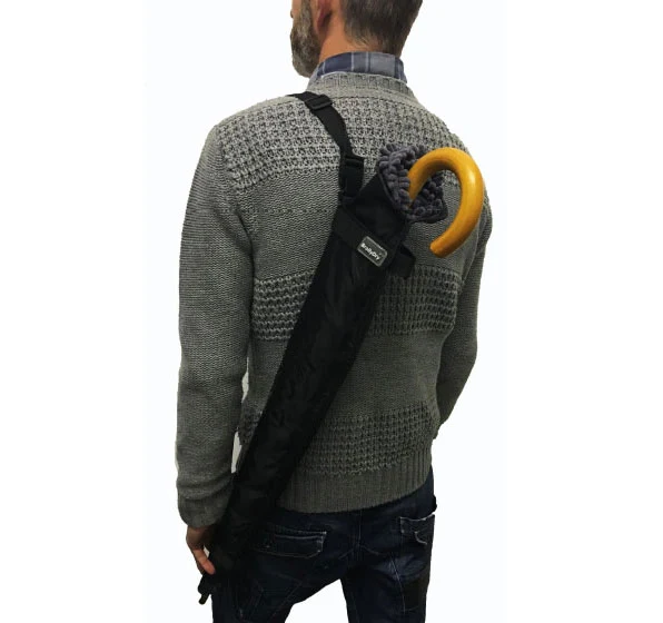 BrollyDry Slinger Water-Absorbing Umbrella Carry Case | Crossbody Strap | Microfibre | Golf & Walking