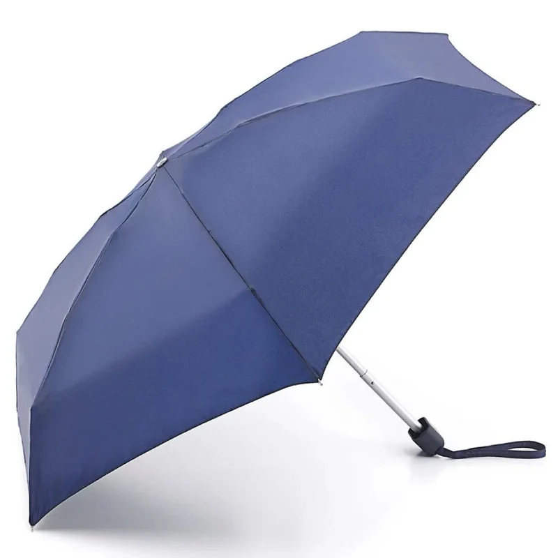 Fulton Tiny Compact Folding Umbrella - Navy | Pocket Size 15cm | Just 158g