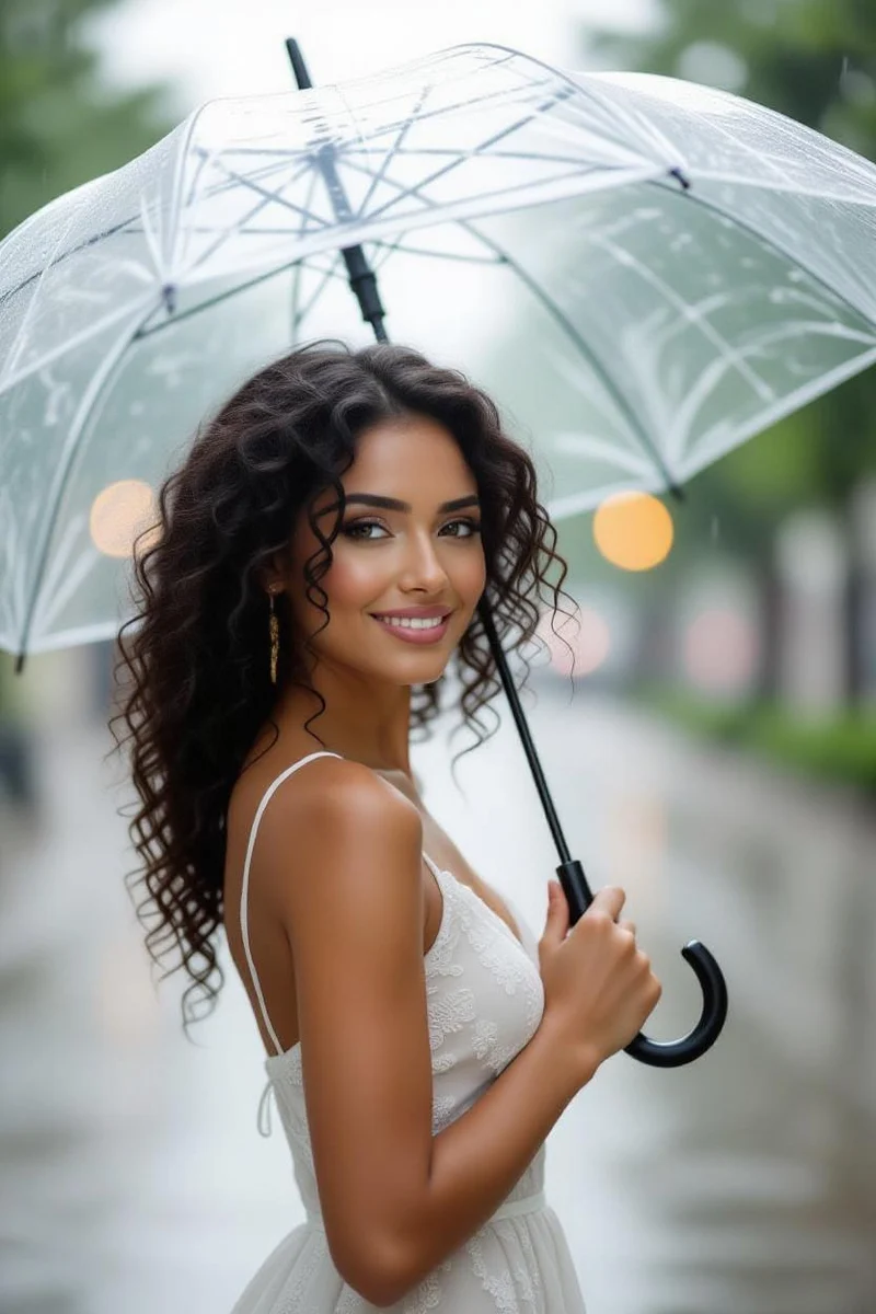 Clear Dome 'Clearview' Walking Umbrella | POE Canopy | Auto Open | Wind Resistant | Fibreglass Frame