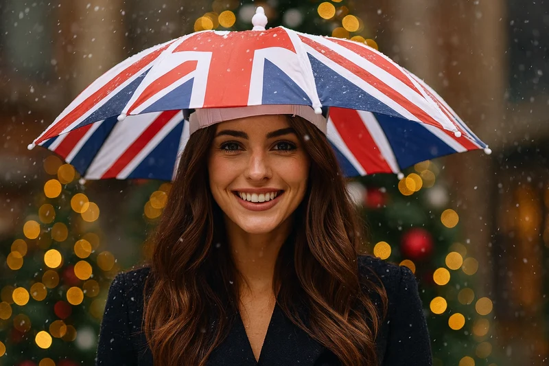 Union Jack Umbrella Hat - 2 Pack | Adjustable Headband | Hands-Free