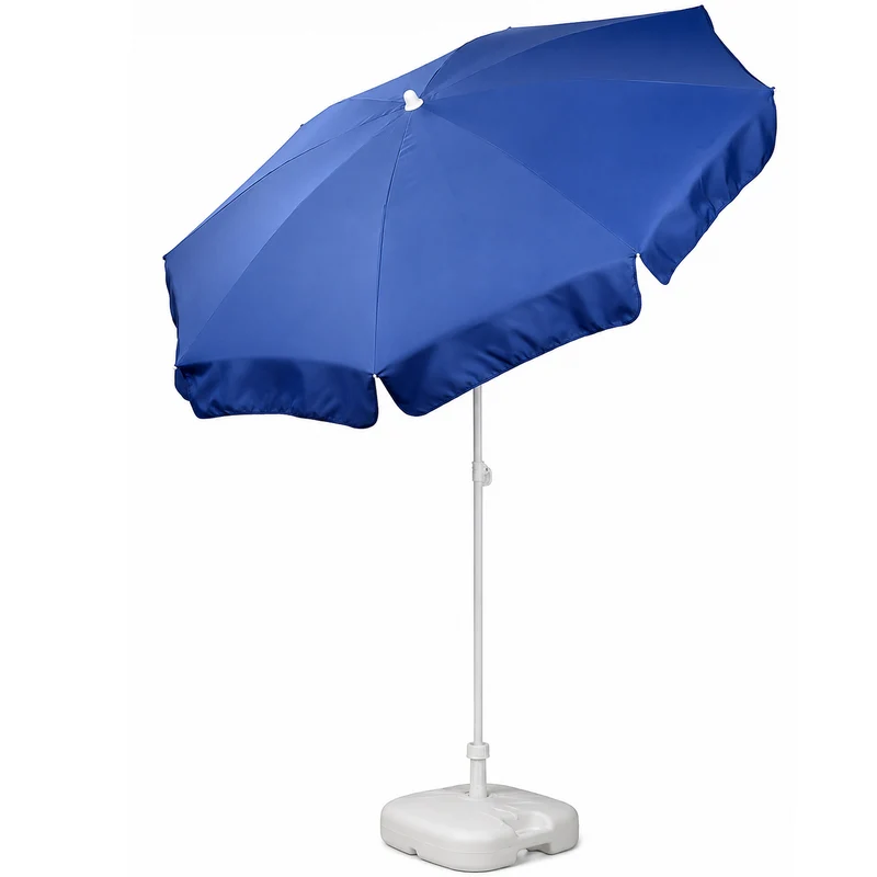 Patio Garden Beach Parasol Umbrella | 1.8m | Tilt Function | 10 Colours | Made in Italy
