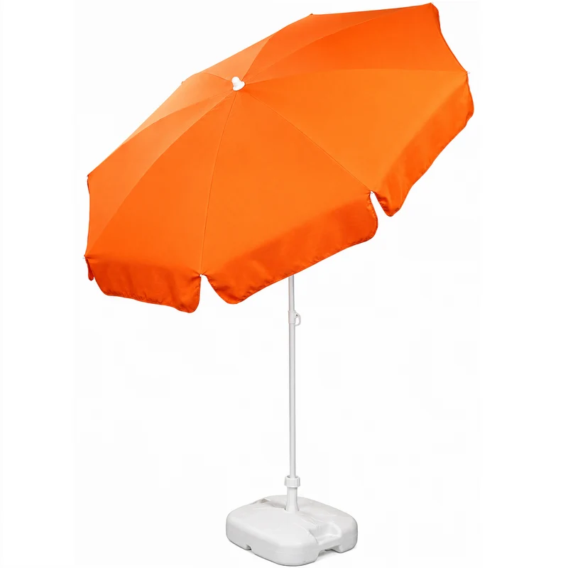 Patio Garden Beach Parasol Umbrella | 1.8m | Tilt Function | 10 Colours | Made in Italy