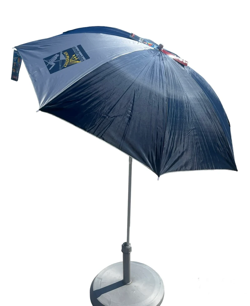 180 Budget Beach/Camping Parasol UV 50+ Sun Protection