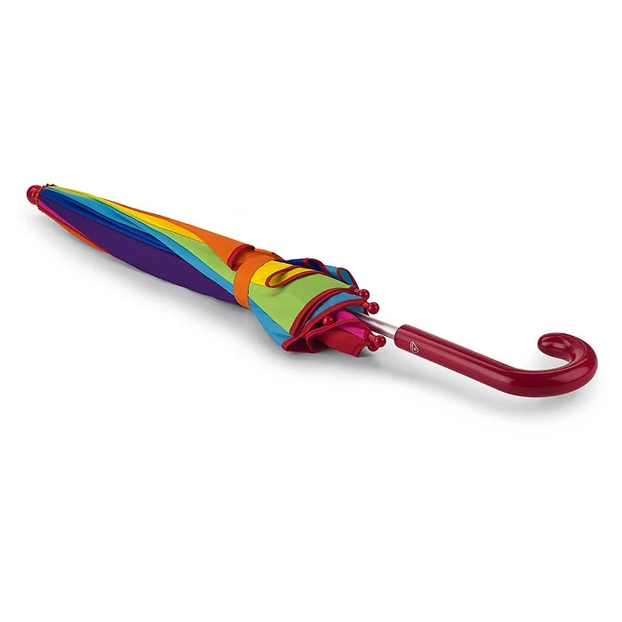 Fulton Children's Heart Junior Umbrella - Rainbow | Safe Easy-Glide | Fun Kids Size