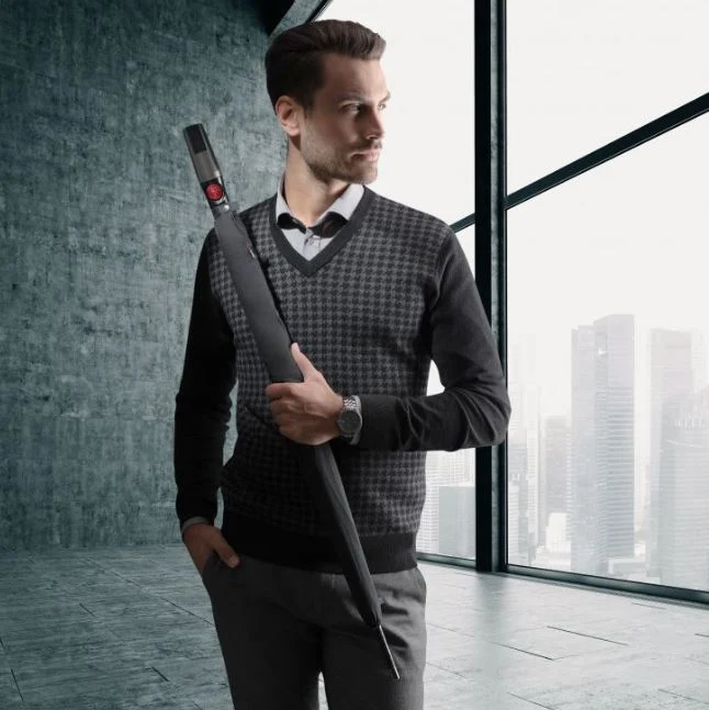 Knirps T.900 Extra Long Sport Umbrella | Auto Open | 121cm Canopy | Steel & Fibreglass | 680g